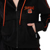 Cincinnati Bengals NFL Womens Velour Zip Up Top