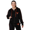 Cincinnati Bengals NFL Womens Velour Zip Up Top