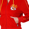 Kansas City Chiefs NFL Womens Velour Zip Up Top