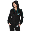 Miami Dolphins NFL Womens Velour Zip Up Top