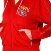 San Francisco 49ers NFL Womens Velour Zip Up Top