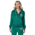 Philadelphia Eagles NFL Womens Kelly Green Velour Zip Up Top (PREORDER - SHIPS MID MAY)