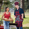 Atlanta Braves MLB Plaid Chef Set