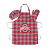 Ohio State Buckeyes NCAA Plaid Chef Set