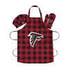 Atlanta Falcons NFL Plaid Chef Set