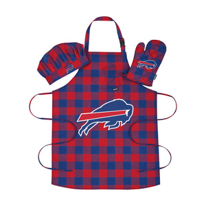 Buffalo Bills NFL Plaid Chef Set