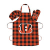 Cincinnati Bengals NFL Plaid Chef Set