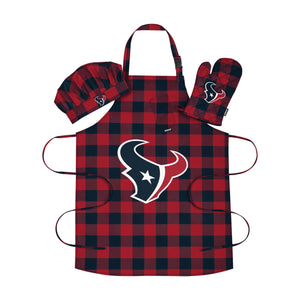 Houston Texans NFL Plaid Chef Set