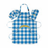 Los Angeles Chargers NFL Plaid Chef Set