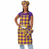 Minnesota Vikings NFL Plaid Chef Set