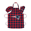 New England Patriots NFL Plaid Chef Set