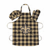 New Orleans Saints NFL Plaid Chef Set