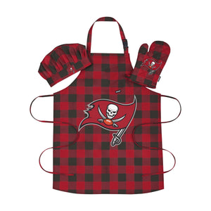 Tampa Bay Buccaneers NFL Plaid Chef Set