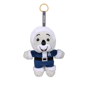 Los Angeles Dodgers MLB Plush Mascot Santa Bag Charm Keychain