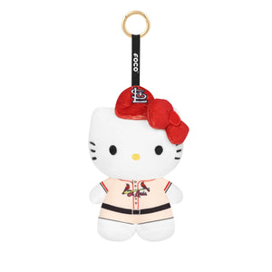 St Louis Cardinals MLB Plush Hello Kitty® Bag Charm Keychain