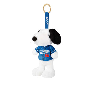 Los Angeles Dodgers MLB Plush Snoopy Peanuts Bag Charm Keychain