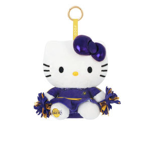 Los Angeles Lakers NBA Plush Hello Kitty® Cheerleader Bag Charm Keychain (PREORDER - SHIPS LATE OCTOBER)