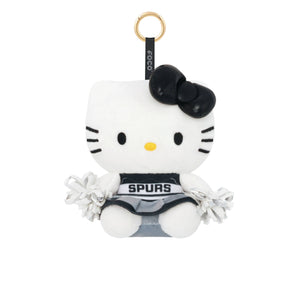 San Antonio Spurs NBA Plush Hello Kitty® Cheerleader Bag Charm Keychain (PREORDER - SHIPS LATE OCTOBER)