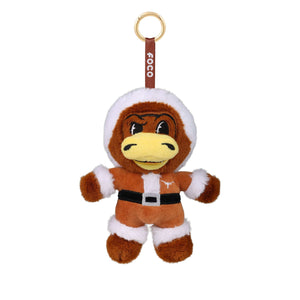 Texas Longhorns NCAA Plush Mascot Santa Bag Charm Keychain