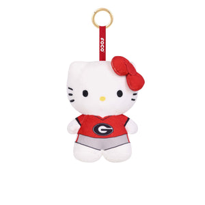Georgia Bulldogs NCAA Plush Hello Kitty® Bag Charm Keychain