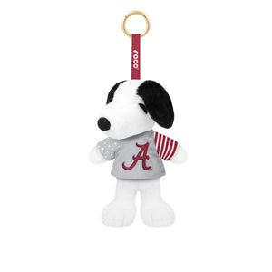 Alabama Crimson Tide NCAA Americana Plush Snoopy Peanuts Bag Charm Keychain