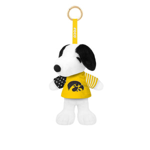 Iowa Hawkeyes NCAA Americana Plush Snoopy Peanuts Bag Charm Keychain