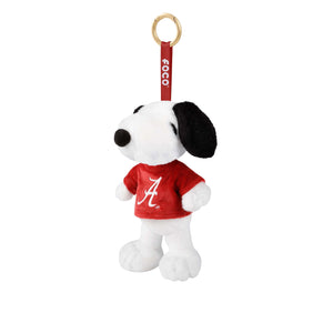 Alabama Crimson Tide NCAA Plush Snoopy Peanuts Bag Charm Keychain