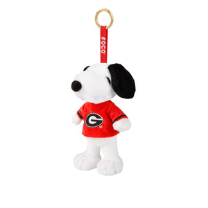 Georgia Bulldogs NCAA Plush Snoopy Peanuts Bag Charm Keychain