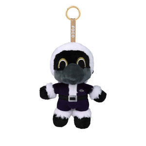 Baltimore Ravens NFL Plush Mascot Santa Bag Charm Keychain