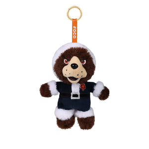 Chicago Bears NFL Plush Mascot Santa Bag Charm Keychain