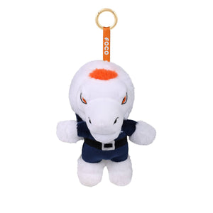 Denver Broncos NFL Plush Mascot Santa Bag Charm Keychain
