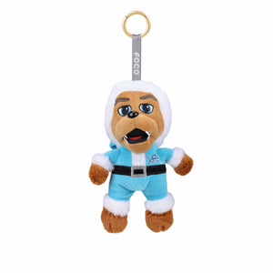 Detroit Lions NFL Plush Mascot Santa Bag Charm Keychain