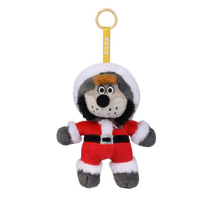 Kansas City Chiefs NFL Plush Mascot Santa Bag Charm Keychain