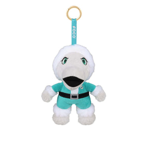 Miami Dolphins NFL Plush Mascot Santa Bag Charm Keychain