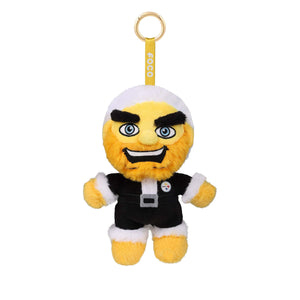 Pittsburgh Steelers NFL Plush Mascot Santa Bag Charm Keychain