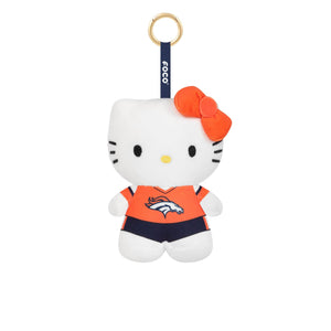 Denver Broncos NFL Plush Hello Kitty® Bag Charm Keychain