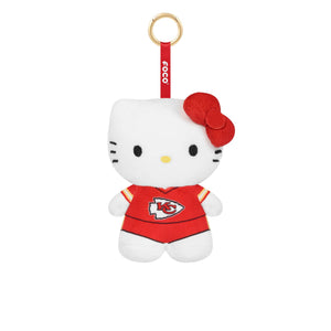 Kansas City Chiefs NFL Plush Hello Kitty® Bag Charm Keychain