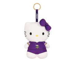 Minnesota Vikings NFL Plush Hello Kitty® Bag Charm Keychain