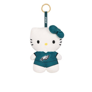 Philadelphia Eagles NFL Plush Hello Kitty® Bag Charm Keychain