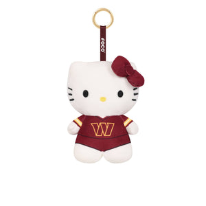 Washington Commanders NFL Plush Hello Kitty® Bag Charm Keychain