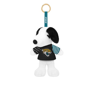 Jacksonville Jaguars NFL Americana Plush Snoopy Peanuts Bag Charm Keychain