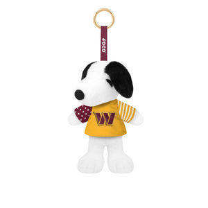 Washington Commanders NFL Americana Plush Snoopy Peanuts Bag Charm Keychain