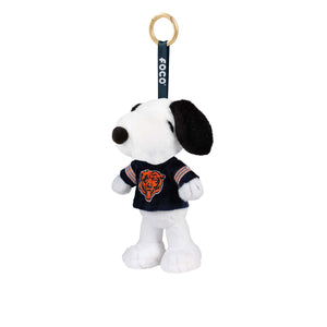 Chicago Bears NFL Plush Snoopy Peanuts Bag Charm Keychain