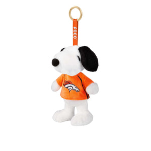 Denver Broncos NFL Plush Snoopy Peanuts Bag Charm Keychain