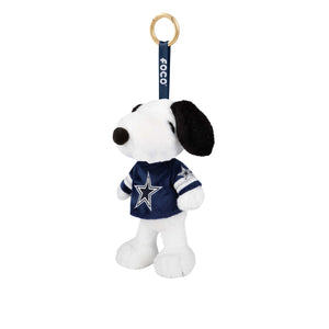 Dallas Cowboys NFL Plush Snoopy Peanuts Bag Charm Keychain
