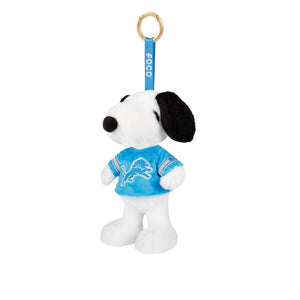 Detroit Lions NFL Plush Snoopy Peanuts Bag Charm Keychain
