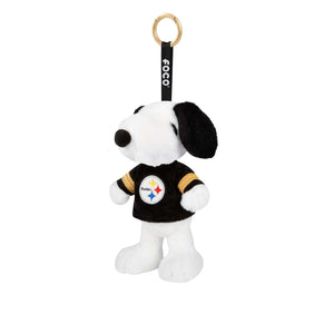 Pittsburgh Steelers NFL Plush Snoopy Peanuts Bag Charm Keychain