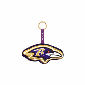 Baltimore Ravens NFL Plush Team Logo Bag Charm Keychain (PREORDER - SHIPS MID NOVEMBER)