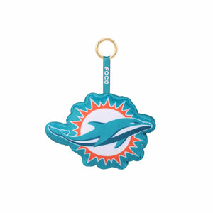 Miami Dolphins NFL Plush Team Logo Bag Charm Keychain (PREORDER - SHIPS MID NOVEMBER)