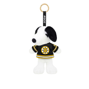 Boston Bruins NHL Plush Snoopy Peanuts Bag Charm Keychain